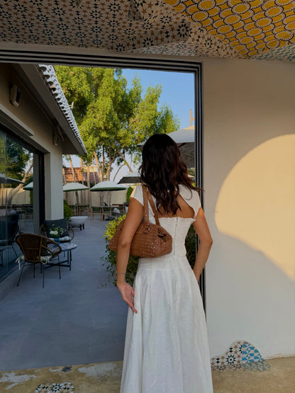 so vanilla midi skirt