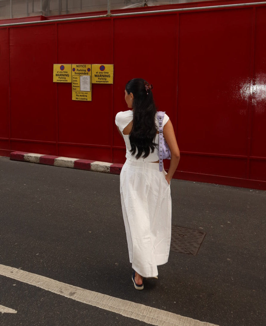 so vanilla midi skirt